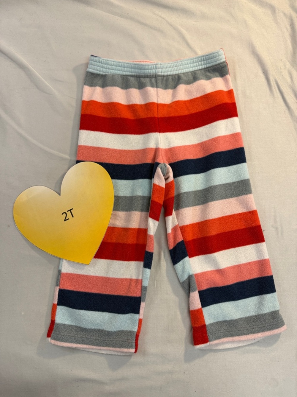 GAP - 2T Multicolor Striped Kids Pajama Bottoms/Fleece pants